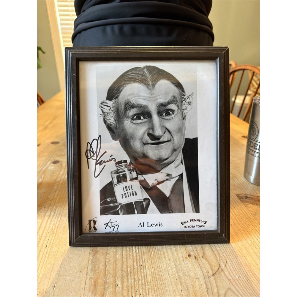 Love Potion Autograph Grandpa Munster photo.